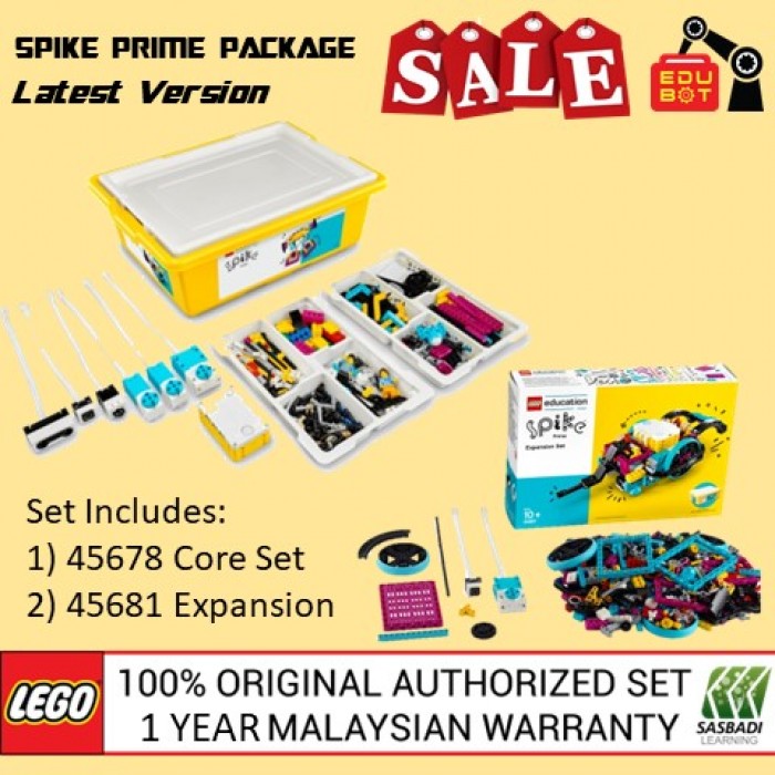 LEGO Education SPIKE Prime Set 45678 + Expansion Set 45681